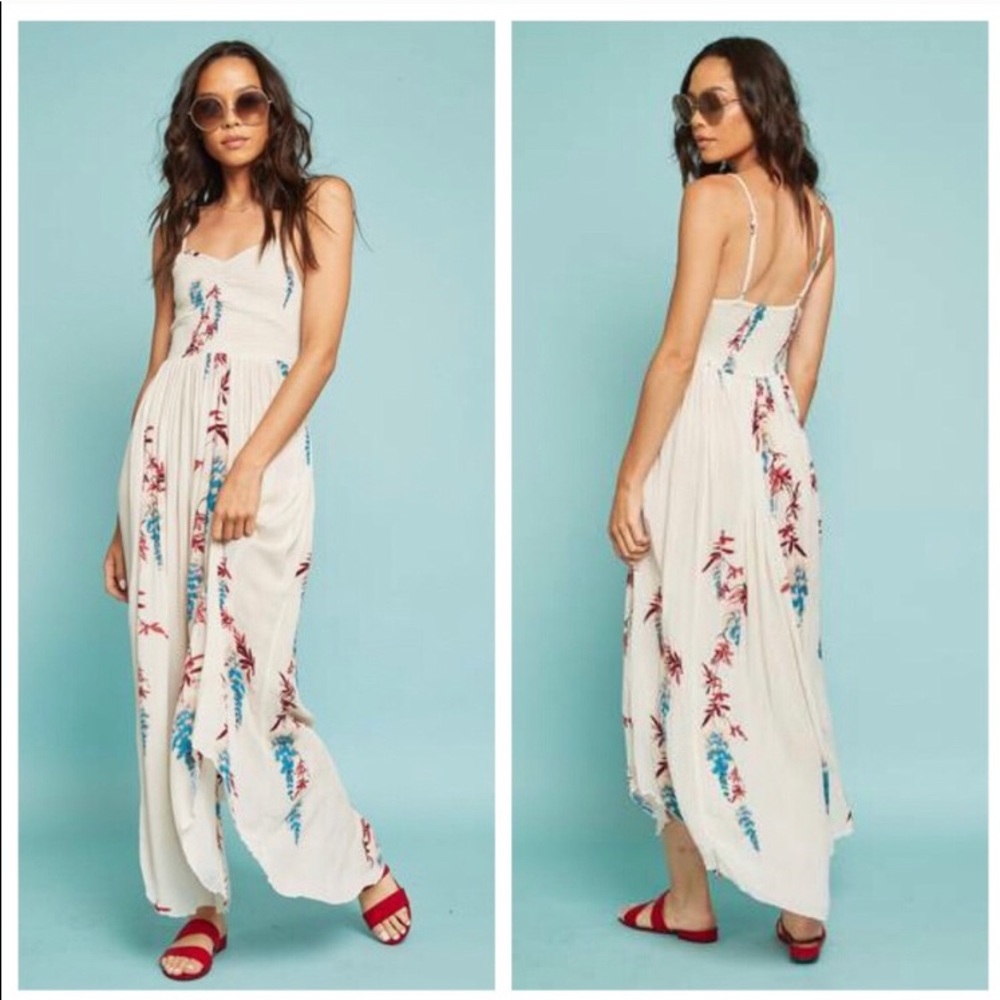 NWT Free People Beau Smocked Slip Dress xtrasmall